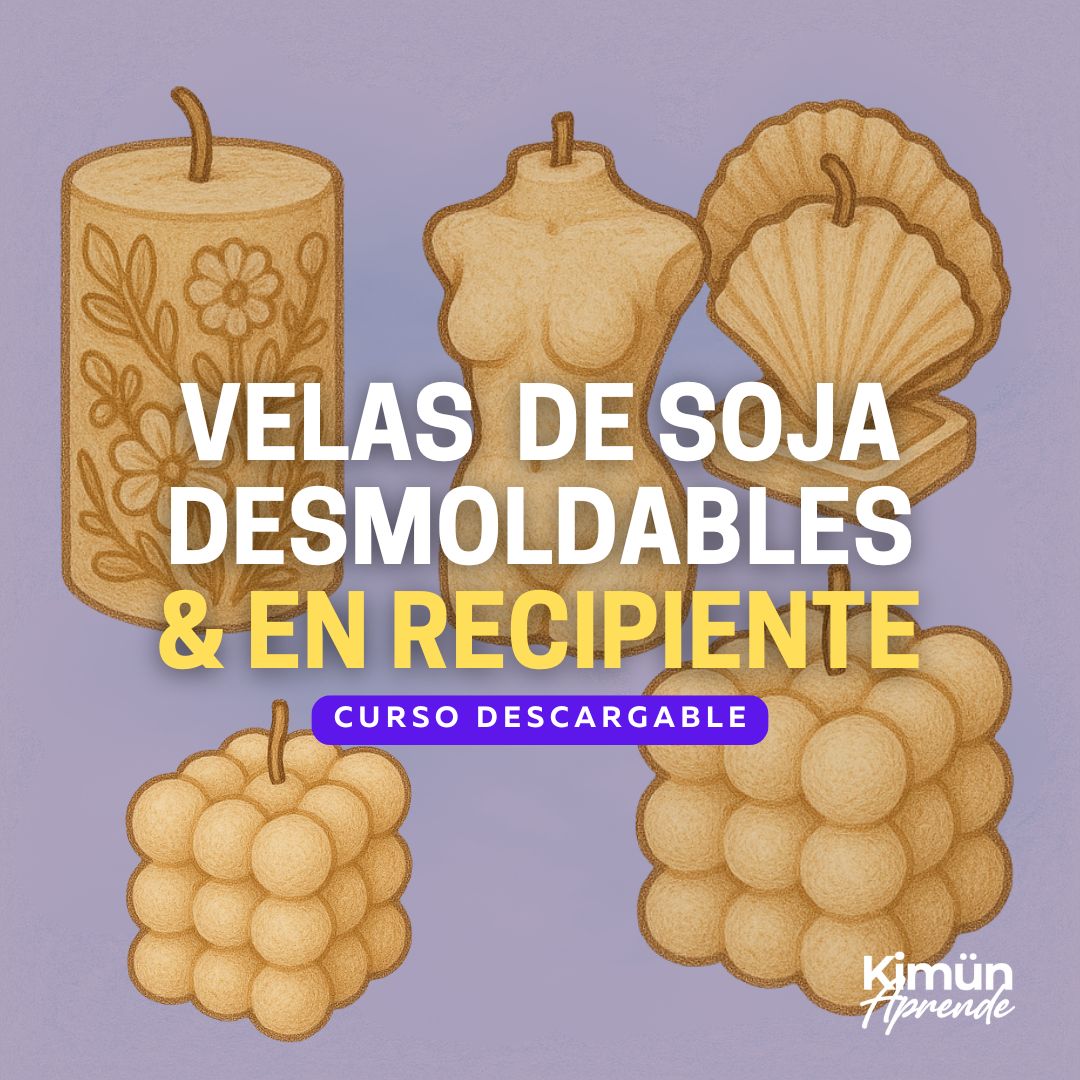 VELAS DE SOJA – Desmoldables & en Recipiente